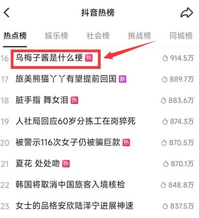 乌梅子酱是什么梗