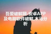 吾爱破解网-安卓APP及电脑软件破解,木马分析