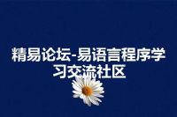 精易论坛-易语言程序学习交流社区