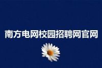 南方电网校园招聘网官网