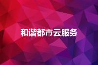 和谐都市云服务