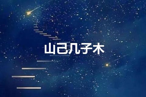 山己几子木