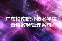 广东岭南职业技术学院青果教务管理系统
