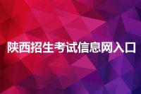 陕西招生考试信息网入口