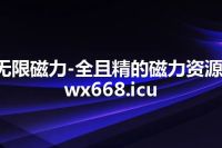 无限磁力-全且精的磁力资源-wx668.icu