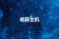 老薛主机