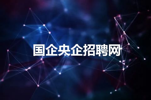 国企央企招聘网 国企央企招聘网