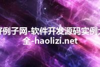 好例子网-软件开发源码实例大全-haolizi.net