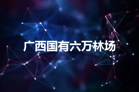 广西国有六万林场