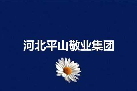 河北平山敬业集团