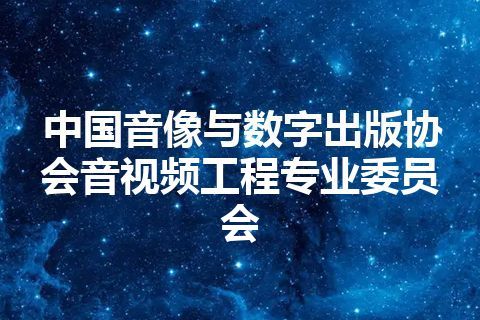 中国音像与数字出版协会音视频工程专业委员会