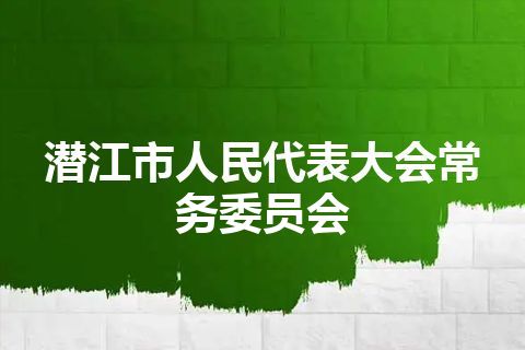 潜江市人民代表大会常务委员会