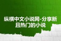 纵横中文小说网-分享新且热门的小说
