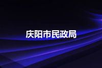 庆阳市民政局