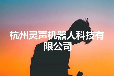 杭州灵声机器人科技有限公司