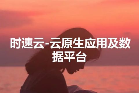 时速云-云原生应用及数据平台