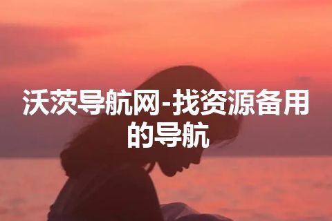 沃茨导航网-找资源备用的导航