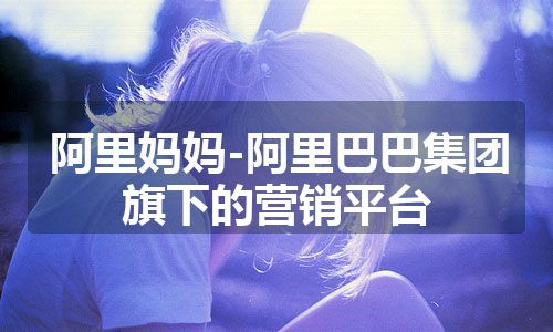 阿里妈妈-阿里巴巴集团旗下的营销平台