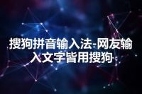 搜狗拼音输入法-网友输入文字皆用搜狗