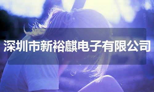 深圳市新裕麒电子有限公司