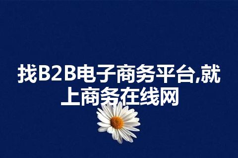 找B2B电子商务平台,就上商务在线网