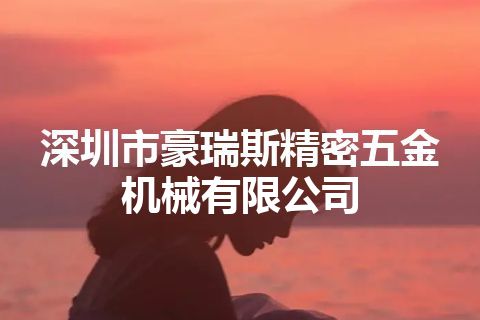 深圳市豪瑞斯精密五金机械有限公司