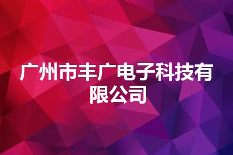 广州市丰广电子科技有限公司