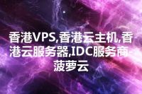 香港VPS,香港云主机,香港云服务器,IDC服务商-菠萝云