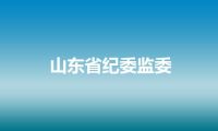 山东省纪委监委