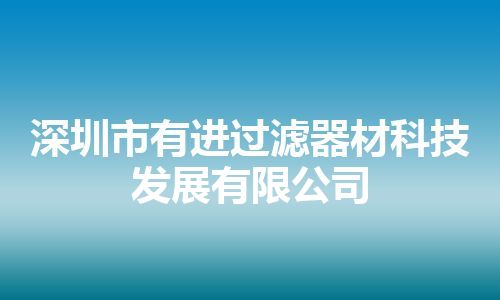 深圳市有进过滤器材科技发展有限公司