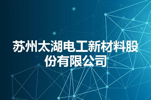 苏州太湖电工新材料股份有限公司