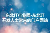 东北IT行业网-东北IT开发人士常来的门户网站