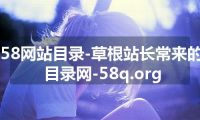 58网站目录-草根站长常来的目录网-58q.org