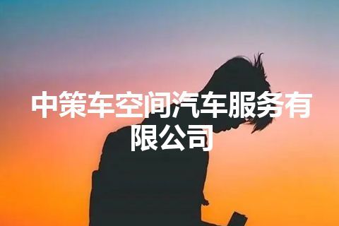 中策车空间汽车服务有限公司 中策车空间汽车服务有限公司