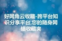 好网角云收藏-跨平台知识分享平台,您的随身网络收藏夹