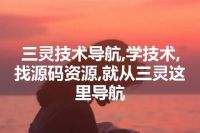 三灵技术导航,学技术,找源码资源,就从三灵这里导航