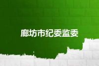 廊坊市纪委监委
