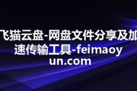 飞猫云盘-网盘文件分享及加速传输工具-feimaoyun.com