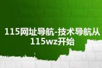 115网址导航-技术导航从115wz开始
