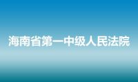 海南省第一中级人民法院
