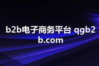 b2b电子商务平台 qgb2b.com