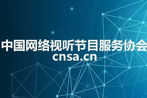 中国网络视听节目服务协会 cnsa.cn