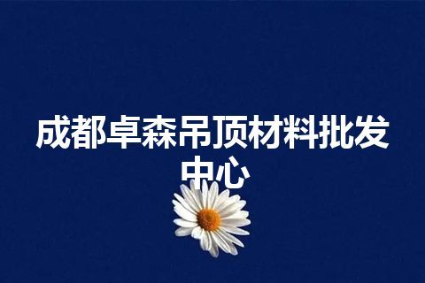 成都卓森吊顶材料批发中心