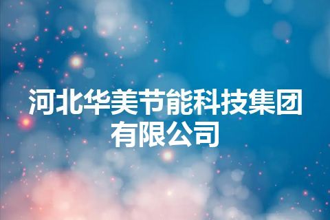 河北华美节能科技集团有限公司