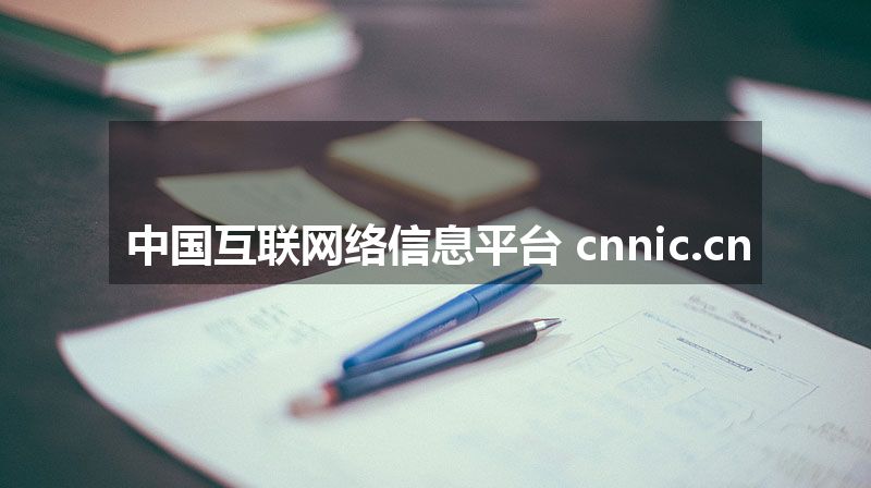 中国互联网络信息平台 cnnic.cn