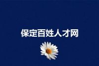保定百姓人才网