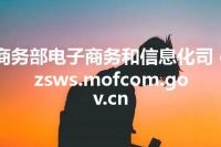 商务部电子商务和信息化司 dzsws.mofcom.gov.cn