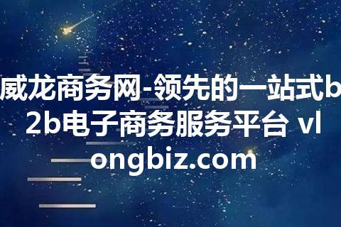 威龙商务网-领先的一站式b2b电子商务服务平台 vlongbiz.com