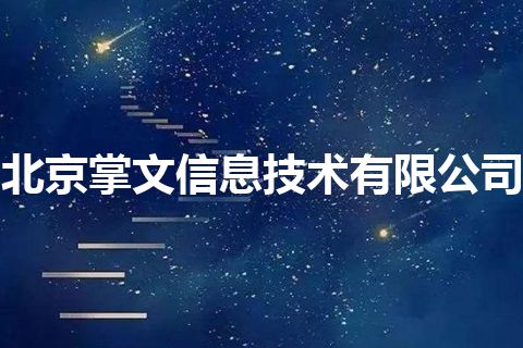 北京掌文信息技术有限公司