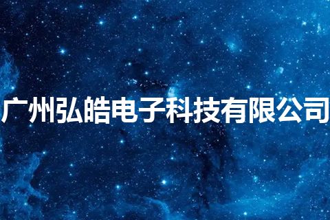 广州弘皓电子科技有限公司